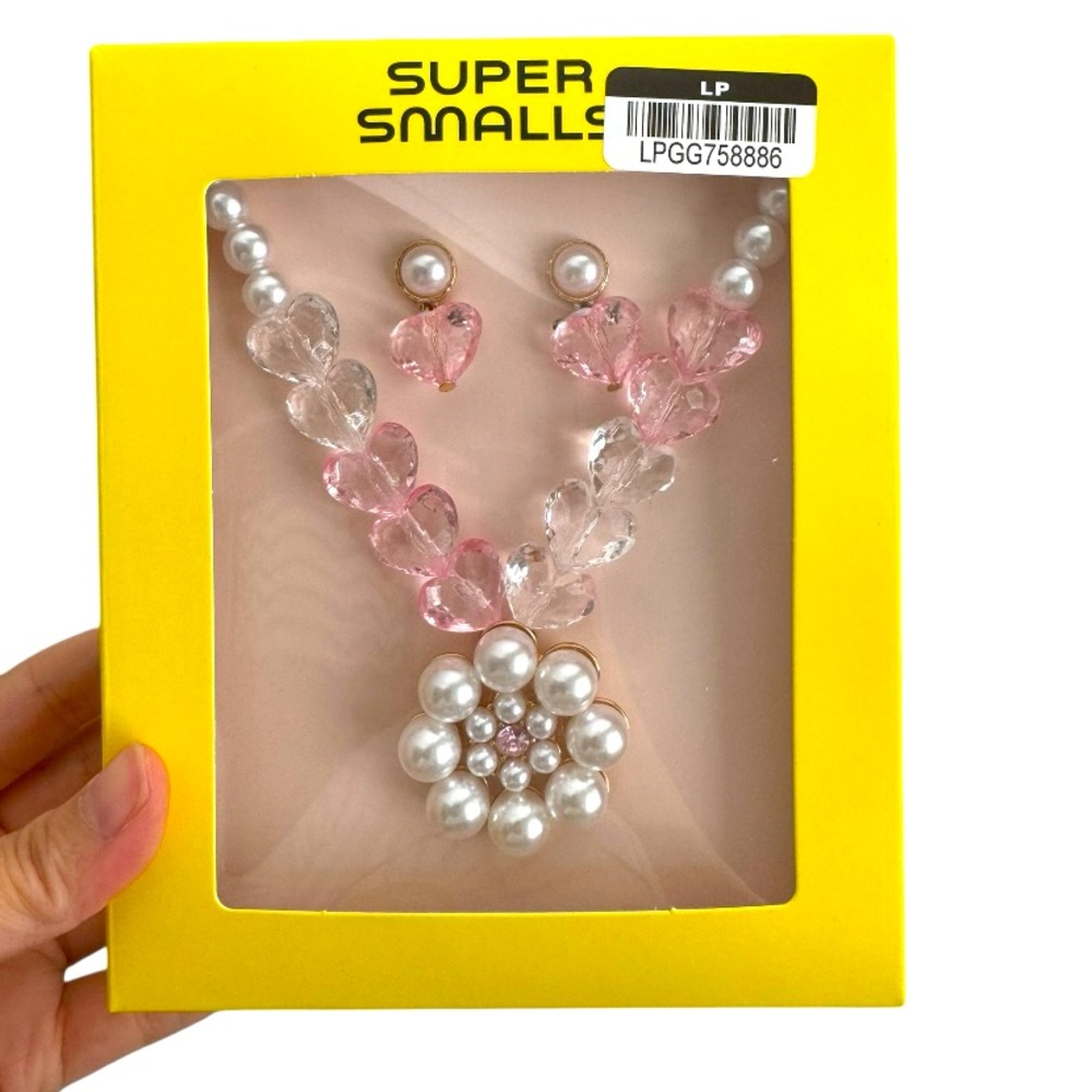 Super Smalls Pink and White Play Jewelry Set